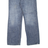 GUESS Del Mar Fit Mens Jeans Blue Relaxed Straight Stone Wash W30 L29