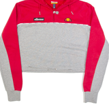 ELLESSE Cropped Womens Grey Hoodie UK 6