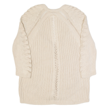 GAP Womens Cardigan Beige Chunky Knit L
