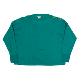 WHISTLES Womens Jumper Green Tight Knit M