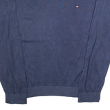 TOMMY HILFIGER Mens Jumper Blue Tight Knit L