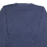 TOMMY HILFIGER Mens Jumper Blue Tight Knit L