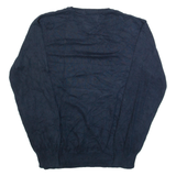 TOMMY HILFIGER Mens Jumper Blue Tight Knit S