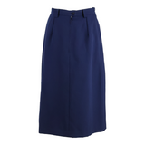 KARUSSELL Womens Straight Skirt Blue Midi Viscose 90s S