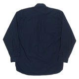 HELLY HANSEN Mens Plain Shirt Blue Long Sleeve M