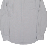 DKNY Slim Fit Mens Shirt White Spotted Long Sleeve M