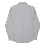 DKNY Slim Fit Mens Shirt White Spotted Long Sleeve M