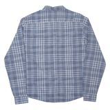 DKNY Mens Shirt Blue Check Long Sleeve XL