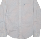 RALPH LAUREN Fitted Stretch Mens Shirt White Gingham Long Sleeve S
