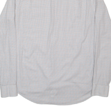 RALPH LAUREN Fitted Stretch Mens Shirt White Gingham Long Sleeve S