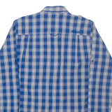 BENCH Mens Shirt Blue Check Long Sleeve S