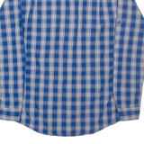 BENCH Mens Shirt Blue Check Long Sleeve S