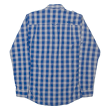 BENCH Mens Shirt Blue Check Long Sleeve S