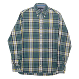 TOMMY HILFIGER Custom Fit Mens Shirt Green Check Long Sleeve S