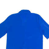 LE CHINE CLASSIC Womens Blouse Shirt Blue Collared S