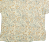LIZ CLAIBORNE Petite Womens Printed Shirt Grey 90s Silk Paisley S