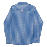 TOMMY HILFIGER DENIM An American Original Mens Shirt Blue Geometric Long Sleeve L