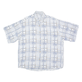 Mens Shirt Blue 90s Striped L