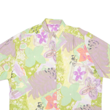 Womens Shirt Purple Viscose 90s Crazy Pattern XL