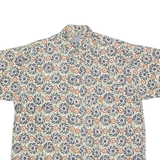 ESPIRIT Mens Shirt Beige Crazy Pattern XL