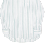 JACK GORDON Mens Shirt Green 90s Striped Long Sleeve M