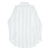 JACK GORDON Mens Shirt Green 90s Striped Long Sleeve M