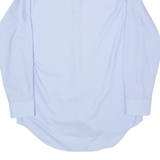 KAUF CENTO Mens Plain Shirt Blue 90s Long Sleeve L