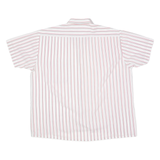 Mens Shirt White Striped 2XL