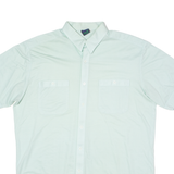 PKZ Mens Plain Shirt Green 90s L