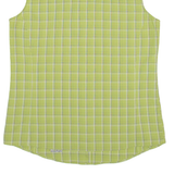 JACK WOLFSKIN Womens Shirt Green Check Sleeveless UK 12