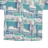 SUNLIGHT Mens Shirt White Geometric M