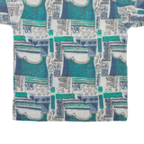 SUNLIGHT Mens Shirt White Geometric M