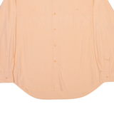 BOX Mens Plain Shirt Pink Long Sleeve M