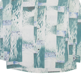 CASUAL LAND Mens Shirt Green Geometric Long Sleeve M