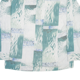 CASUAL LAND Mens Shirt Green Geometric Long Sleeve M