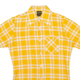 WALDE Mens Shirt Orange Check S