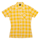 WALDE Mens Shirt Orange Check S