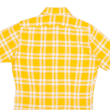 WALDE Mens Shirt Orange Check S