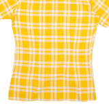 WALDE Mens Shirt Orange Check S