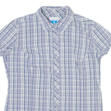 COLUMBIA Womens Shirt Blue Check L