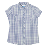 COLUMBIA Womens Shirt Blue Check L