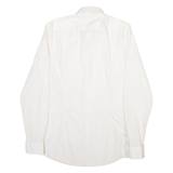 BOSS Slim Fit Mens Plain Shirt White Long Sleeve S