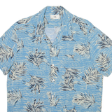 C&A Mens Hawaiian Shirt Blue Floral M