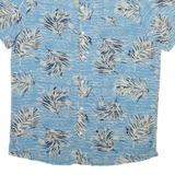 C&A Mens Hawaiian Shirt Blue Floral M