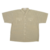MARTY'S Mens Shirt Yellow Striped L