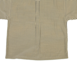 MARTY'S Mens Shirt Yellow Striped L