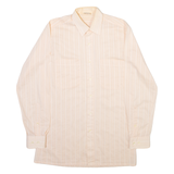 Mens Shirt Pink Striped Long Sleeve S