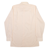 Mens Shirt Pink Striped Long Sleeve S