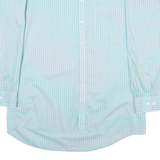 LIBERO Mens Shirt Blue Striped Long Sleeve L