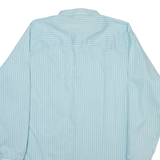 LIBERO Mens Shirt Blue Striped Long Sleeve L